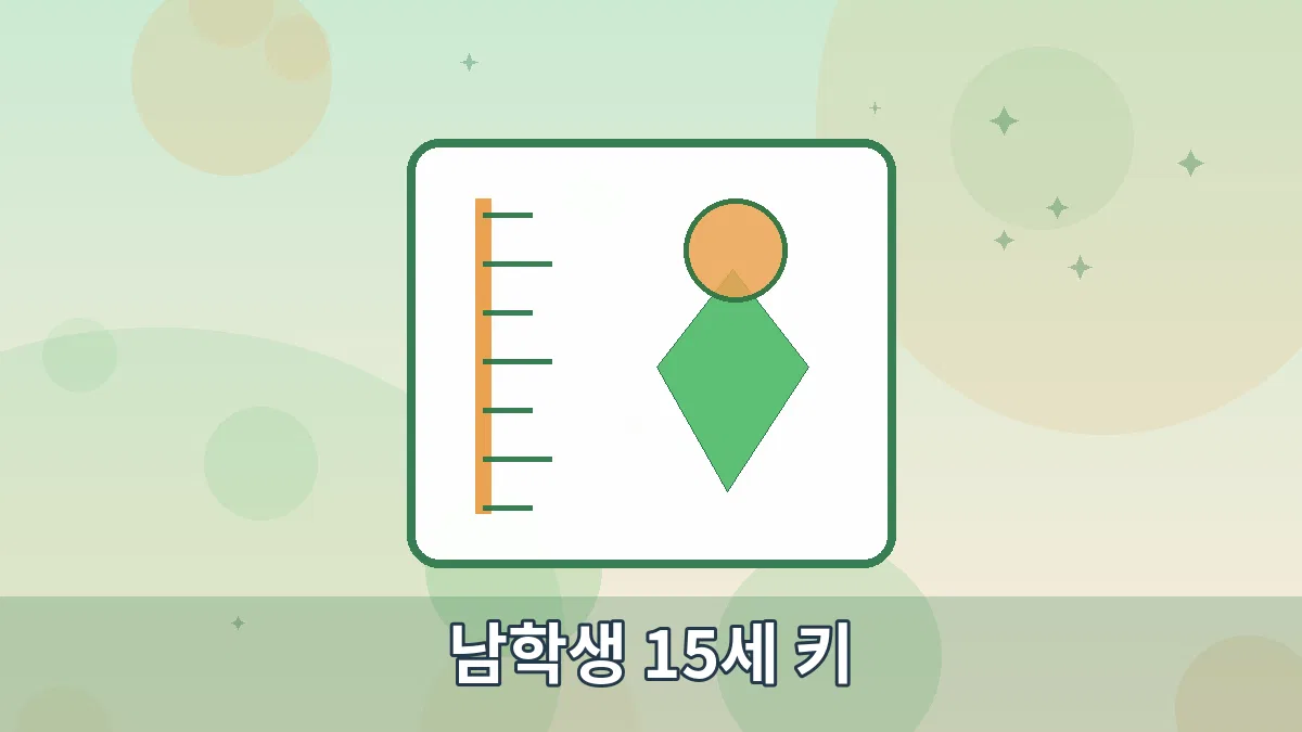 남학생 15세 키 안내 이미지 4