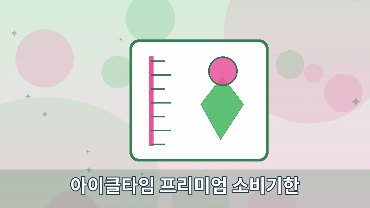 아이클타임 프리미엄 소비기한 안내 이미지 2