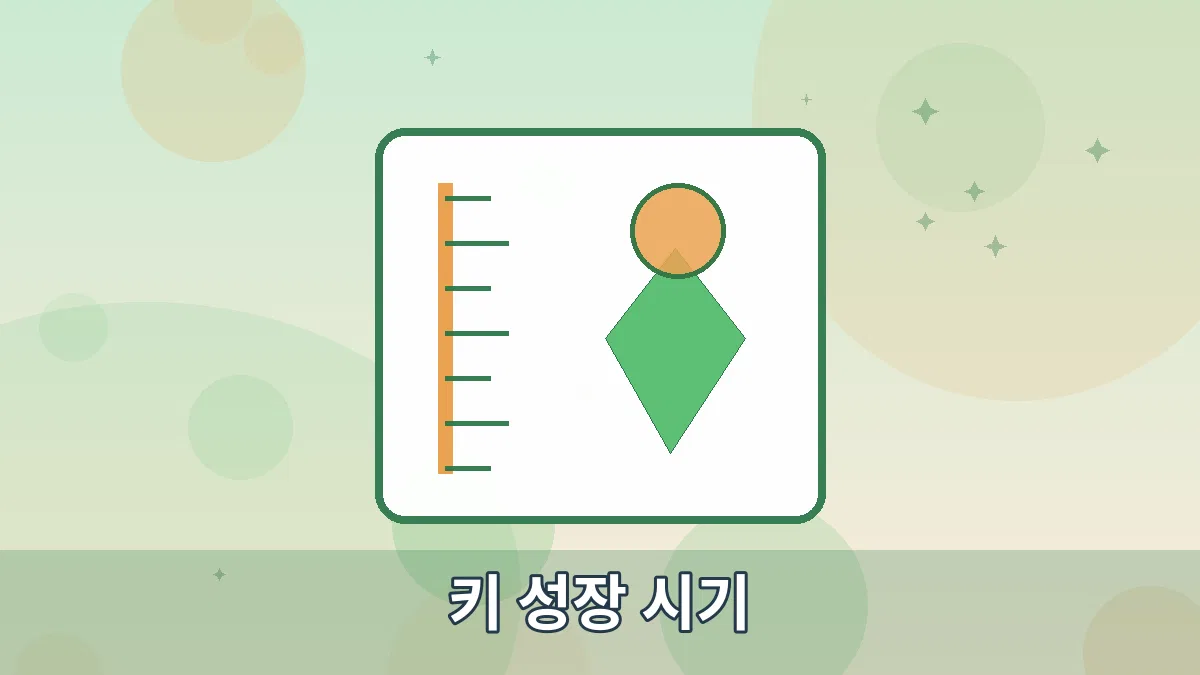 키 성장 시기 안내 이미지 4